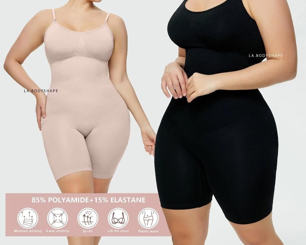 Firm Control Women's Seamless Crotchless Waist Slimming Full Bodysuit Shaper - 1 Piece