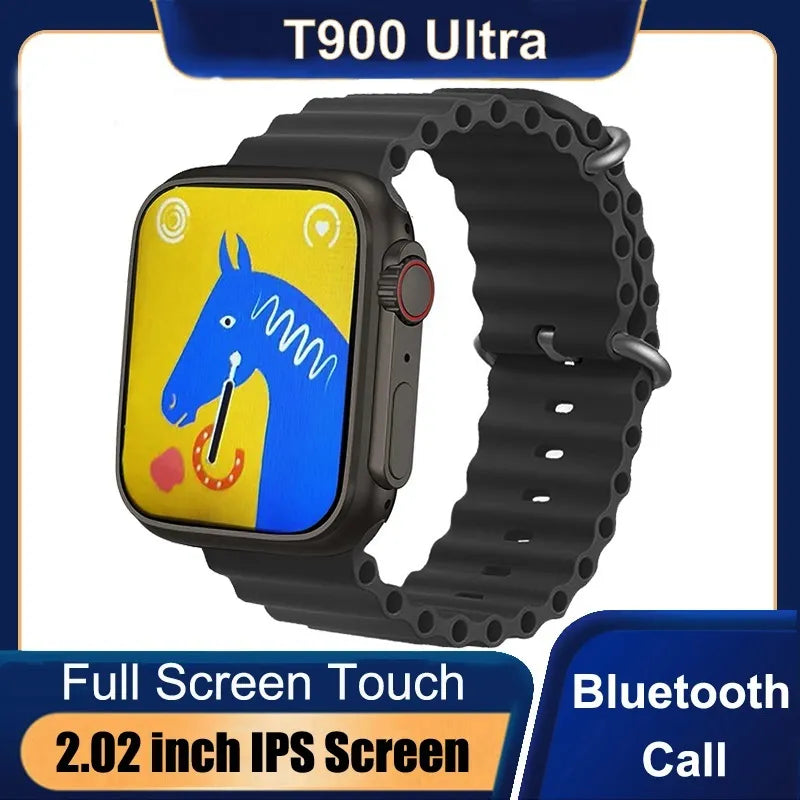 T900 Ultra 2 Smart Watch - 2.09-Inch Display, 49MM Dial, Built-in Games, Bluetooth Calling, Crown Feature