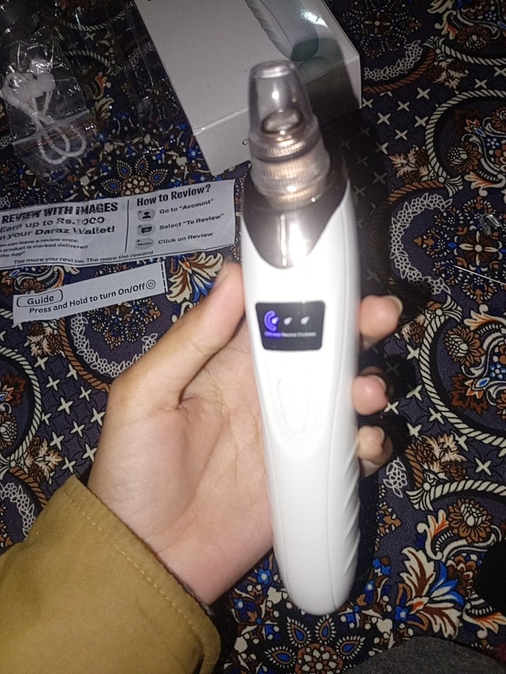 5-in-1 Blackhead Removal Machine - Derma Suction Acne Pore Cleaner, Vacuum Tool, Rechargeable Oil & Whitehead Remover, Multi-Functional Facial Beauty Device